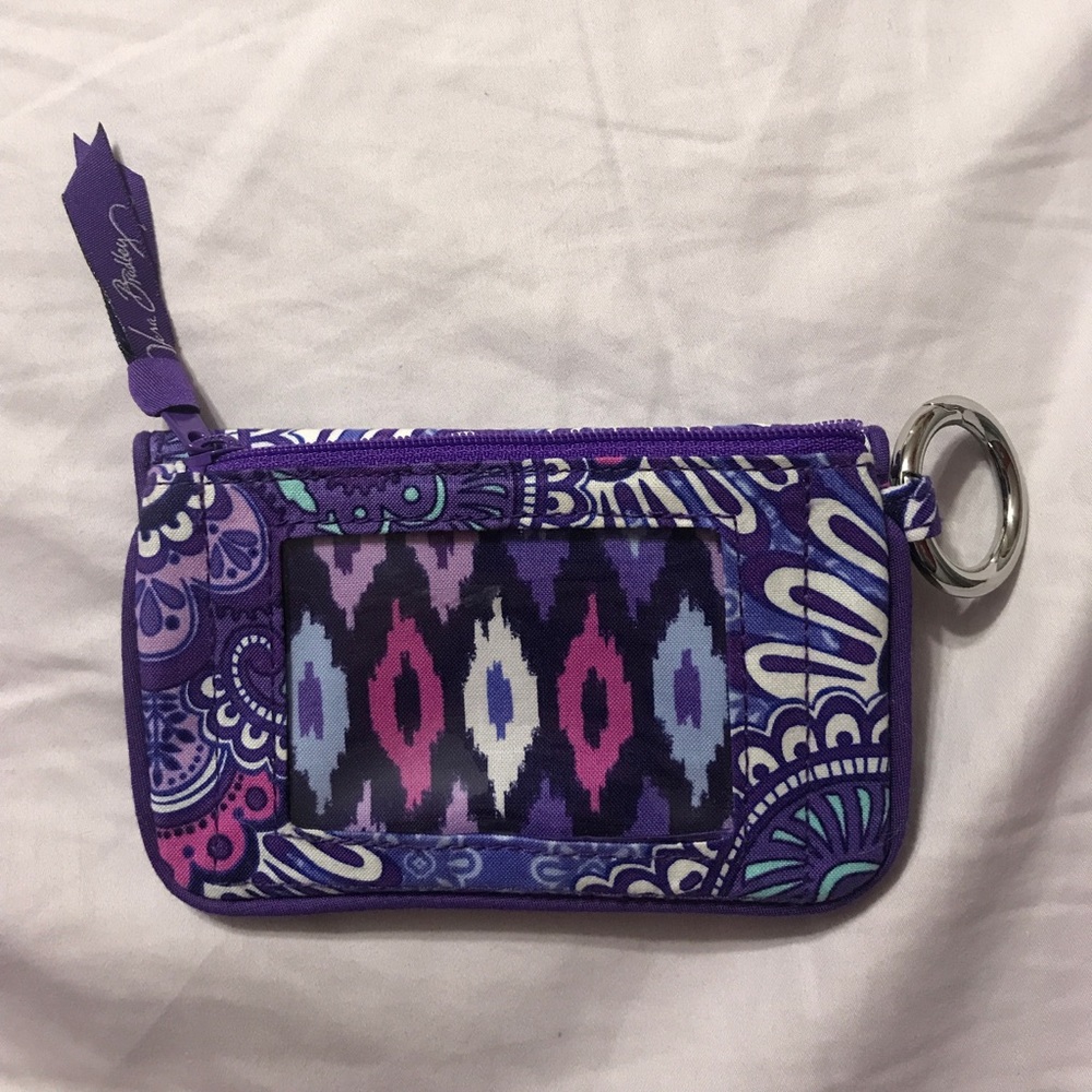 small purple printed Vera Bradley wallet